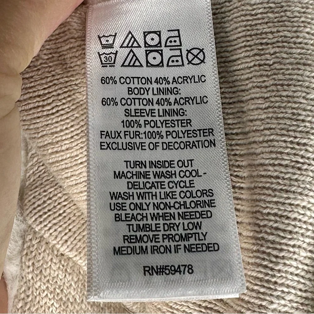 NWT Rachel Zoe Girls Button Down Sweater Coat with Embroidery/Bows and Hat - Picture 10 of 10